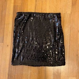 🌸 Xhilaration black sequin festival pencil skirt